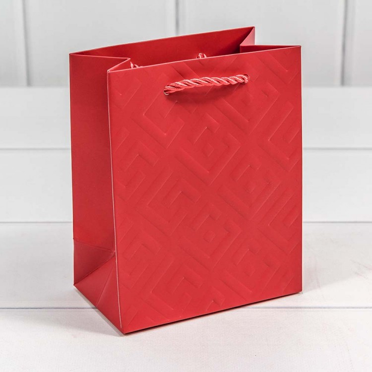 Пакет подарочный "Fashion" Красный 15*12*7 1/12 1/480 Арт: 300600H/3