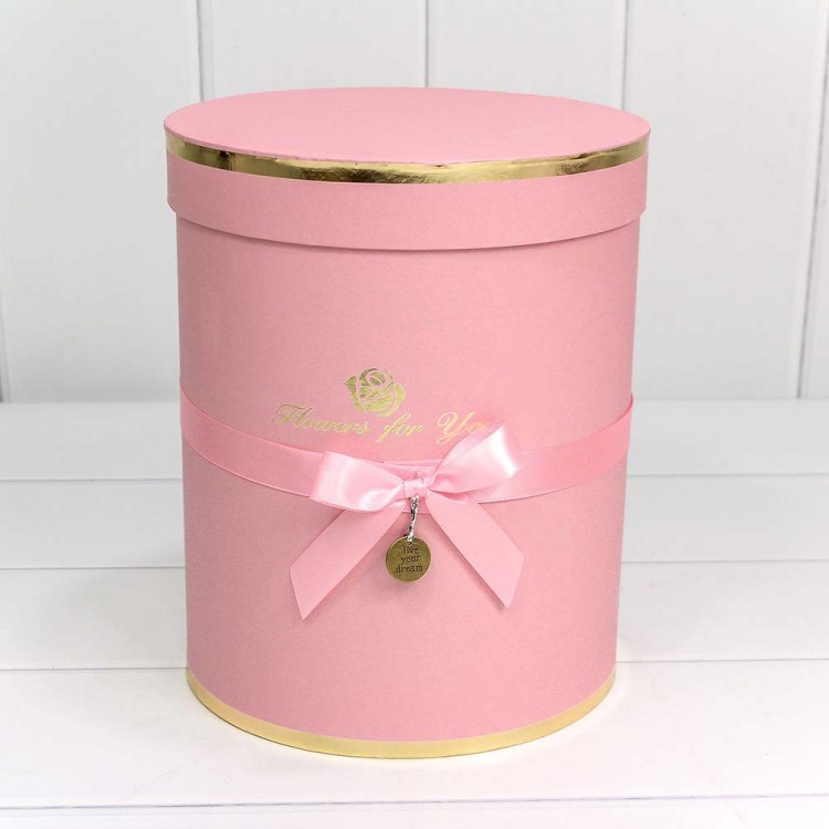 Коробки Цилиндр Набор 1/6 21*25,5 "Flowers for you" Нежно-розовый 1/8 Арт: 720950/10