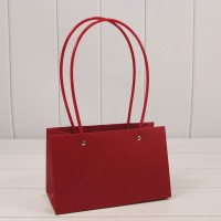 Пакет подарочный "Ваза для цветов" 22*10,5*13,5 Бордовый 1/10 1/300 Арт: 000586EA/7