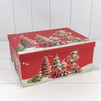 Коробки Прямоугольные Набор 1/10 37,5*29*16 "Новый год"-3003 1/4 Арт: 730605/3003