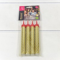 Свечи для торта "Фонтан" набор (4 шт.) 12см 40(±5%)сек "Golden Fountain" 1/180 Арт: MF-001