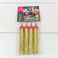 Свечи для торта "Фонтан" набор (4 шт.) 10см 30(±5%)сек "Sparkling Fountain" 1/180 Арт: MF-003