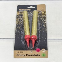 Свечи для торта "Фонтан" набор (2 шт.) 10см 30(±5%)сек "Shiny Fountain" 1/180 Арт: MF-005