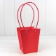 Пакет подарочный "Ваза для цветов" 20*17*12 230г Красный 1/10 1/120 Арт: 000170E/185