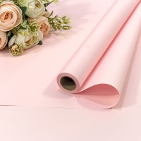 Плёнка 0,58*10м 255г матовая "Корейская" 65мкм Розовый-705 1/30 Арт: 1638/705