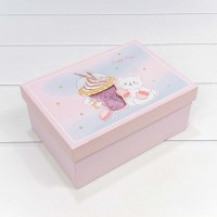 Коробки Прямоугольные Набор 1/3 22,5*16*9,5 "Happy Time" Розовый 1/20 Арт: 721615/1