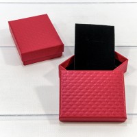 Коробка Прямоугольная 9*7*2,8 "Ромбики-2" Красный 1/12 1/240 Арт: 62797/1