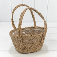 Корзина плетёная 26*15*15 (±5%) из камыша Натуральный 1/40 Арт: 420208/3