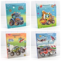 Пакет подарочный с 3D аппликацией "Детский" (микс 107) 26*32*10 210г 1/20 1/240 Арт: 000107C