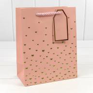 Пакет подарочный с тиснением &quot;Сердечки&quot; (микс 1) 18*23*10 210г 1/20 1/360 Арт: 000880E - Пакет подарочный с тиснением "Сердечки" (микс 1) 18*23*10 210г 1/20 1/360 Арт: 000880E