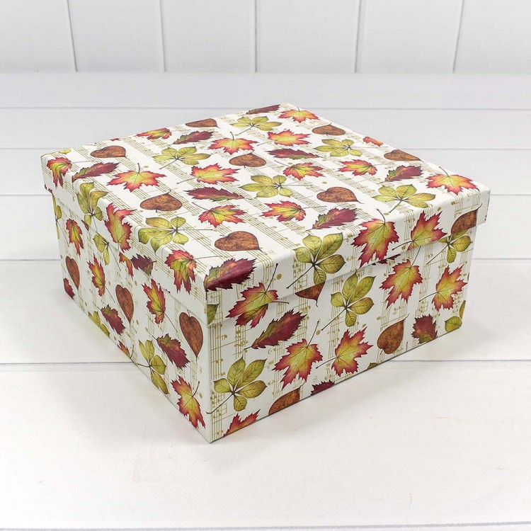 Коробки Квадратные Набор 1/3 22*22*11,5 "Осенняя мелодия" 1/36 Арт: 720543/3