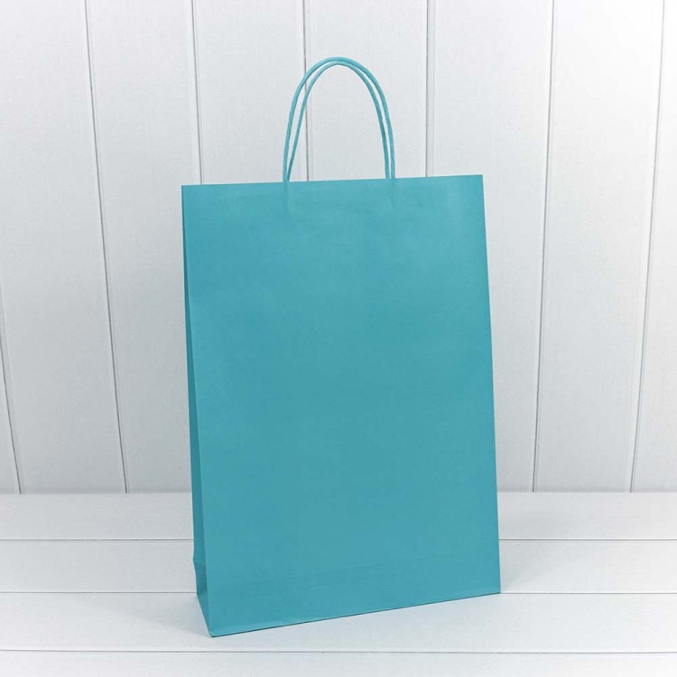 Пакет подарочный Крафт Голубой 32*45*10 1/20 1/300 Арт: 000216A/18