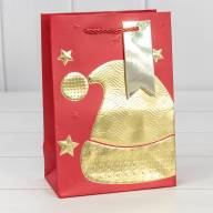 Пакет подарочный "Новый год" (микс 403) 14*20*8 210г 1/20 1/480 Арт: 300403G - Пакет подарочный "Новый год" (микс 403) 14*20*8 210г 1/20 1/480 Арт: 300403G