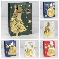 Пакет подарочный "Новый год" (микс 403) 14*20*8 210г 1/20 1/480 Арт: 300403G - Пакет подарочный "Новый год" (микс 403) 14*20*8 210г 1/20 1/480 Арт: 300403G