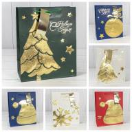 Пакет подарочный "Новый год" (микс 403) 26*32*13 210г 1/20 1/240 Арт: 300403C - Пакет подарочный "Новый год" (микс 403) 26*32*13 210г 1/20 1/240 Арт: 300403C