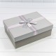 Коробки Прямоугольные Набор 1/3 33,5*25*11,5 с бантом Серый 1/12 Арт: 721306/77