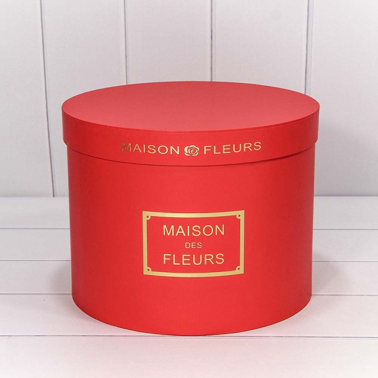 Коробки Круглые Набор 1/5 32*24,5 "Maison des Fleurs" Красный 1/4 Арт: 7215006/074
