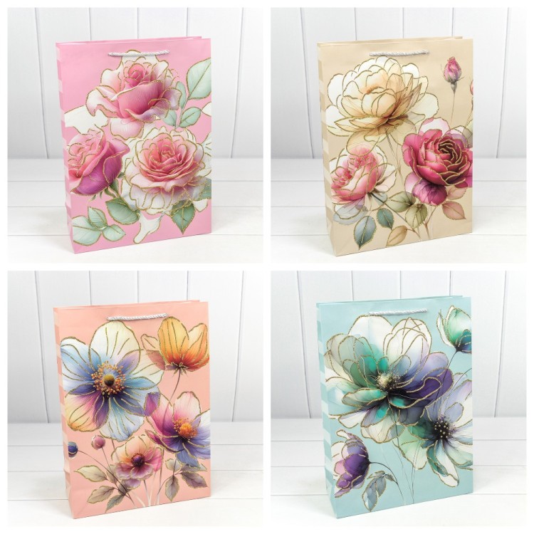 Пакет подарочный (микс 342) 30*41,5*12 210г 1/20 1/80 Арт: 000342A