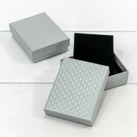 Коробка Прямоугольная 9*7*2,8 "Ромбики-2" Серый 1/12 1/240 Арт: 62797/6