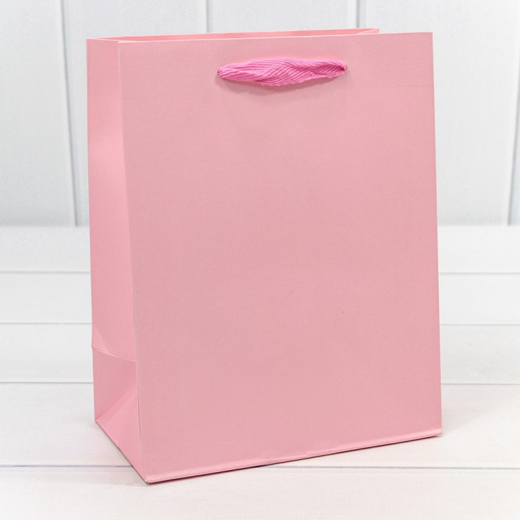Пакет подарочный Крафт "Люкс" 18*23*10 210г Розовый 1/10 1/360 Арт: 000221E/182