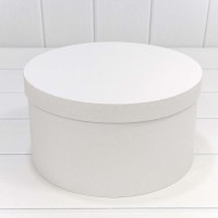 Коробки Круглые Набор 1/10 27,5*14,7 Белый 1/6 Арт: 721814/417