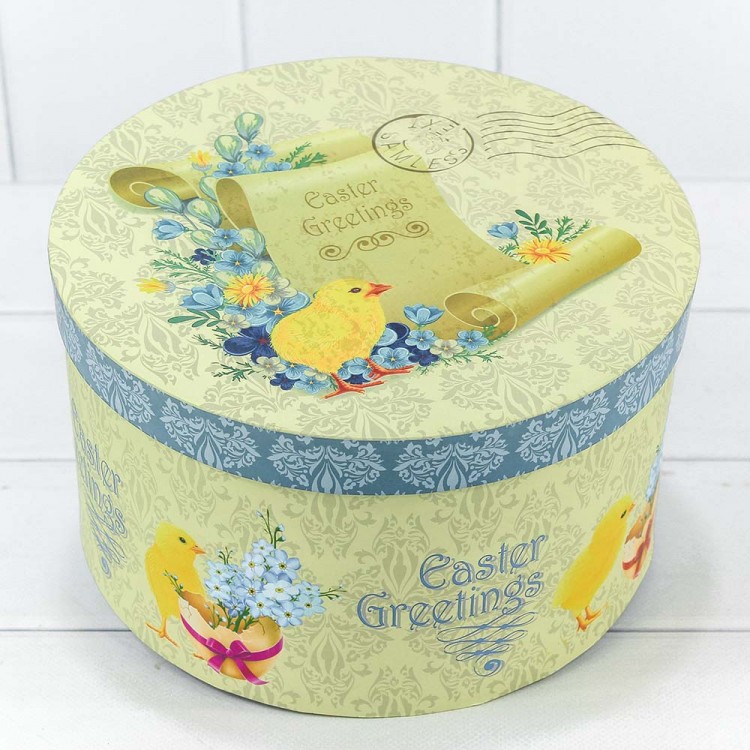 Коробки Круглые Набор 1/3 22*13 "Easter Greetings" 1/12 Арт: 720-731