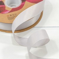 Лента Репсовая 2,5см*100ярд Класс А Серый 1/8 1/32 Арт: 597-25/66