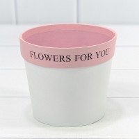 Коробка "Ваза для цветов" 10,5*12 "Flowers For You" Белый 1/10 1/120 Арт: 720790/1