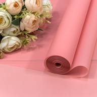 Плёнка 0,59*34м 900г матовая однотонная 55мкм Розовый-183 1/6 1/12 Арт: 90057/183 - Плёнка 0,59*34м 900г матовая однотонная 55мкм Розовый-183 1/6 1/12 Арт: 90057/183